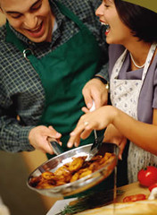 couples cooking